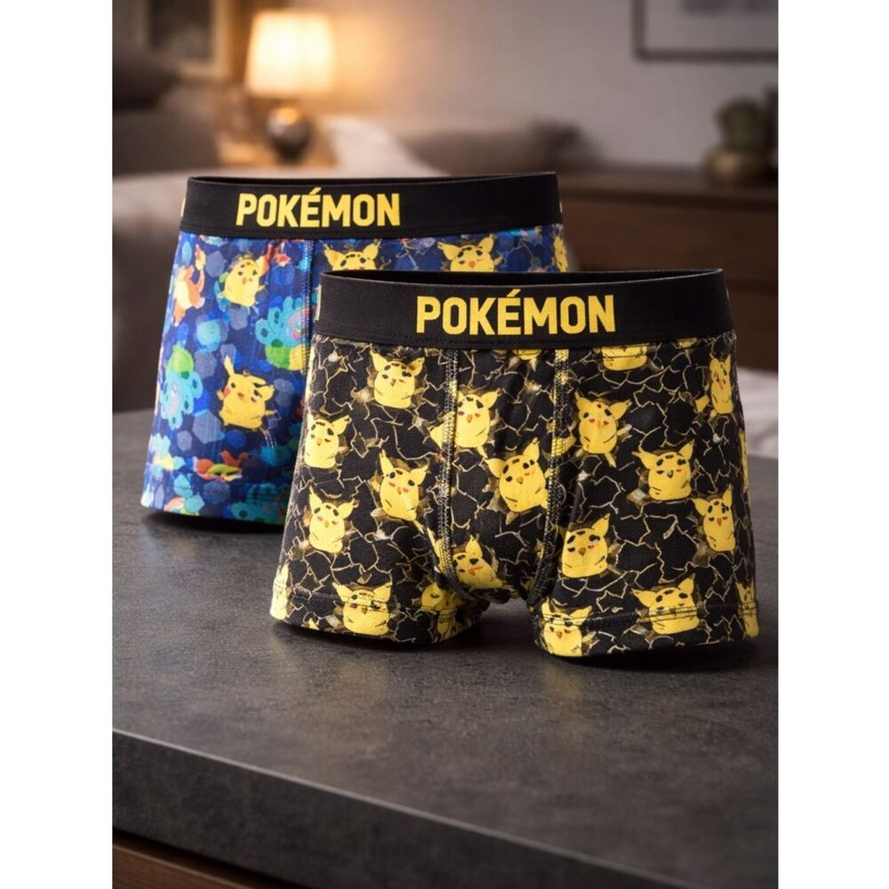 NWT Pokemon Boys Kids 2 Pair Underwear Boxer Briefs - 2 pack - Size Small/6